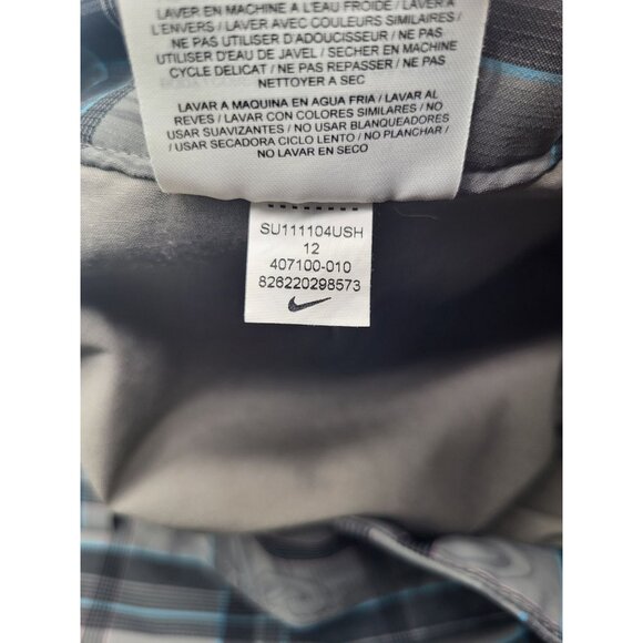 NIKE GOLF SKORT Women's SZ 12 Gray Plaid Athleisure Travel Resort Country Club - Picture 5 of 9